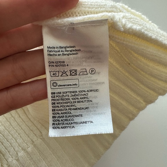 H&M Divided Womens XS Ribbed Knit Sweater With Zip Collar‎ 100% Acrylic - Picture 9 of 10